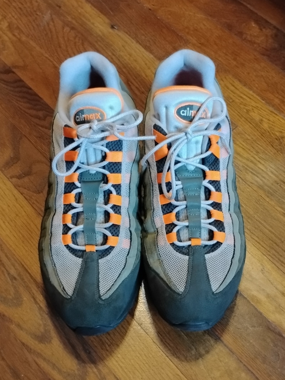 Nike Air Max 95 Olive Green And Mandarin Size 15